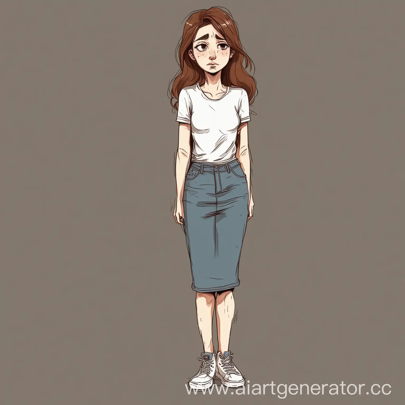 Young-Woman-Cartoon-Character-Showing-Sad-Emotion