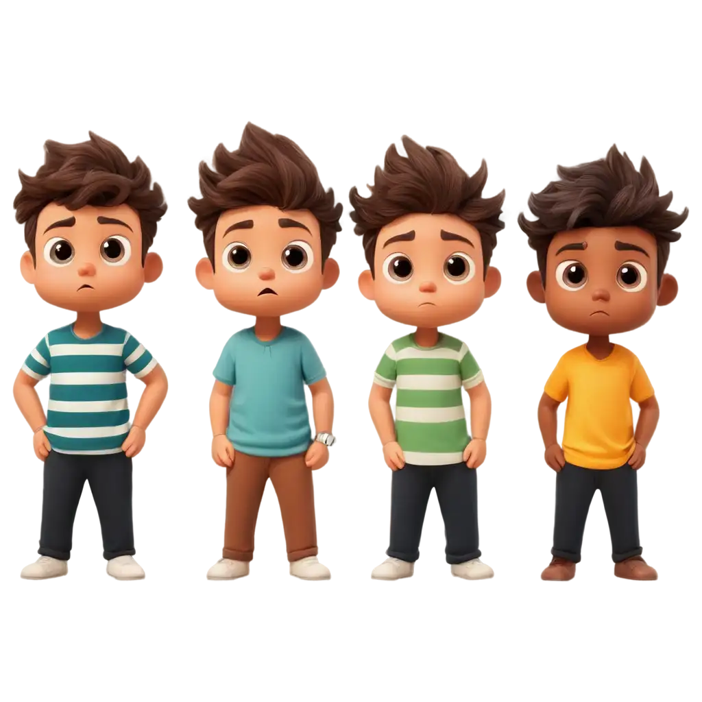 Cartoon-Boys-with-Confused-Expression-PNG-Image-for-Versatile-Digital-Content