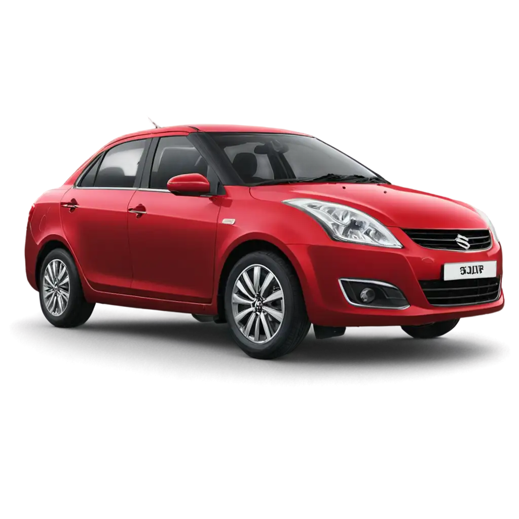 Red-Swift-Dzire-Car-PNG-Image-for-HighQuality-Digital-Projects