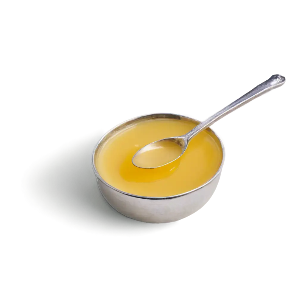 Indian-Desi-Ghee-in-Small-Bowl-with-Spoon-PNG-Image-for-HighQuality-Culinary-and-Cultural-Visuals