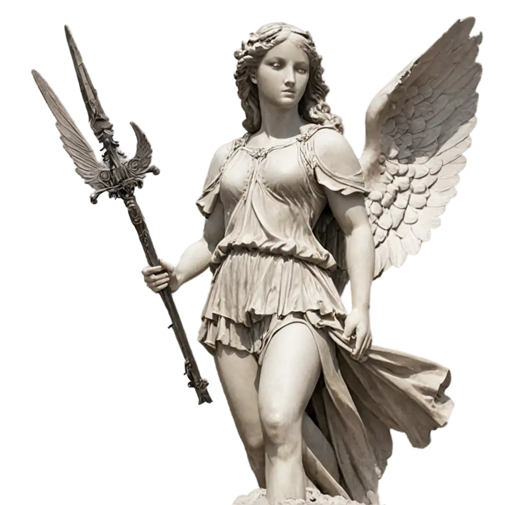 Angel-Holding-a-Weapon-PNG-HighQuality-Image-for-Various-Creative-Uses