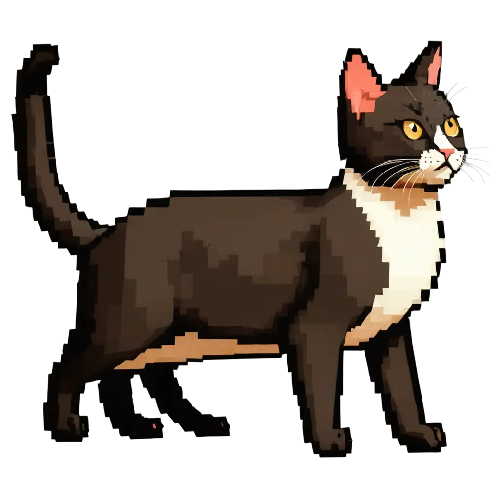 pixel art cat
