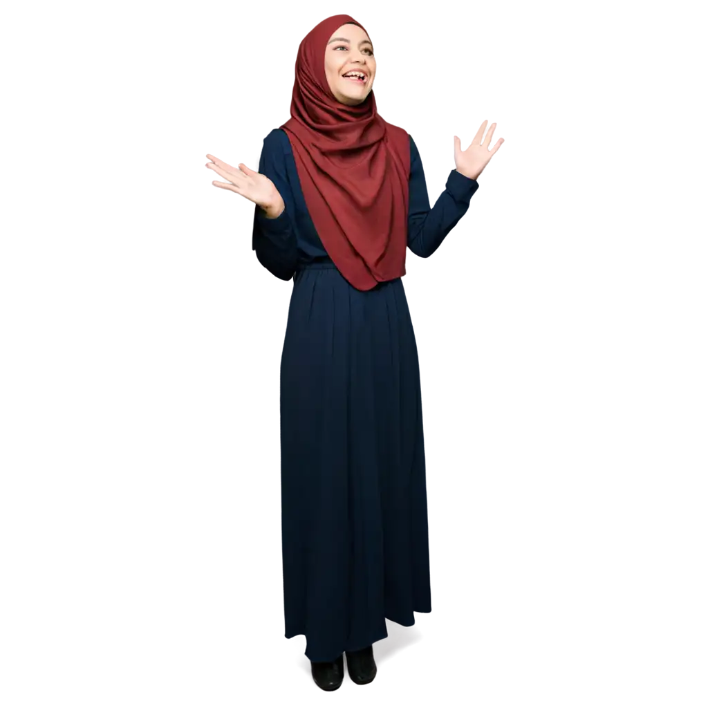 Joyful-Expressions-PNG-Image-of-a-Girl-with-Hijab-Laughing