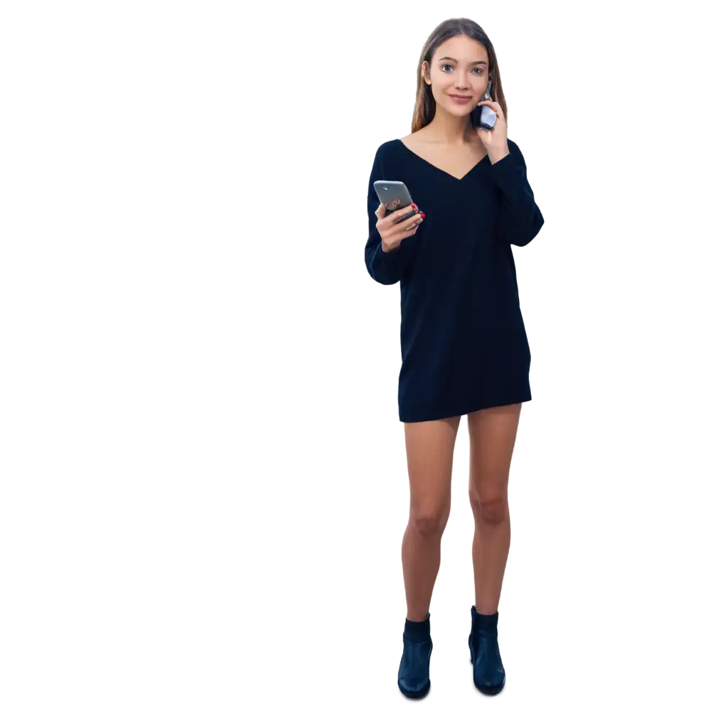 Young-Woman-with-iPhone-PNG-Image-Capturing-Modern-Connectivity