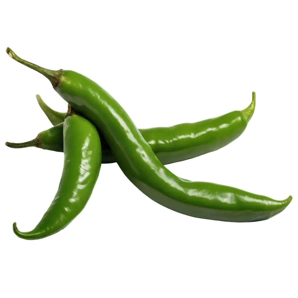 HighQuality-PNG-Image-of-Green-Chillies-in-Side-View-for-Versatile-Use