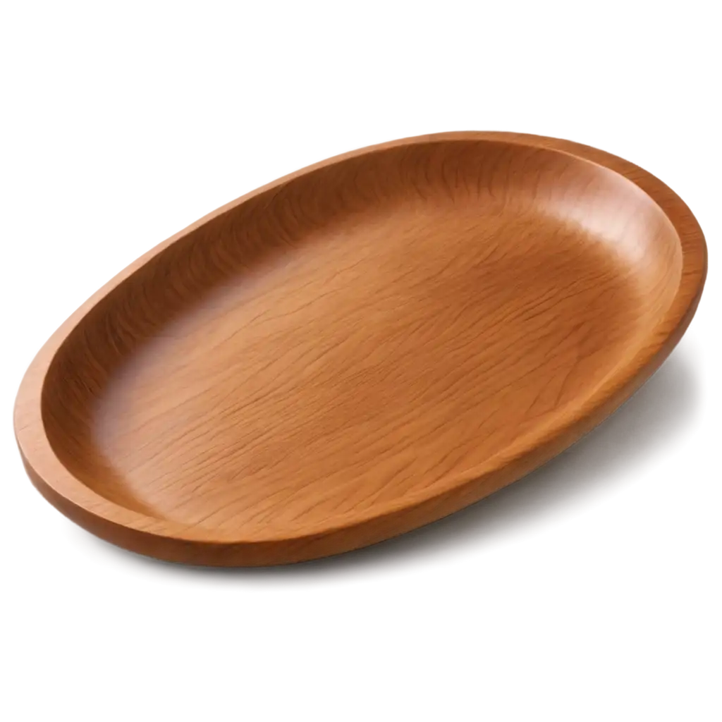 Wooden-Dish-Plate-PNG-Image-for-HighQuality-Digital-Use