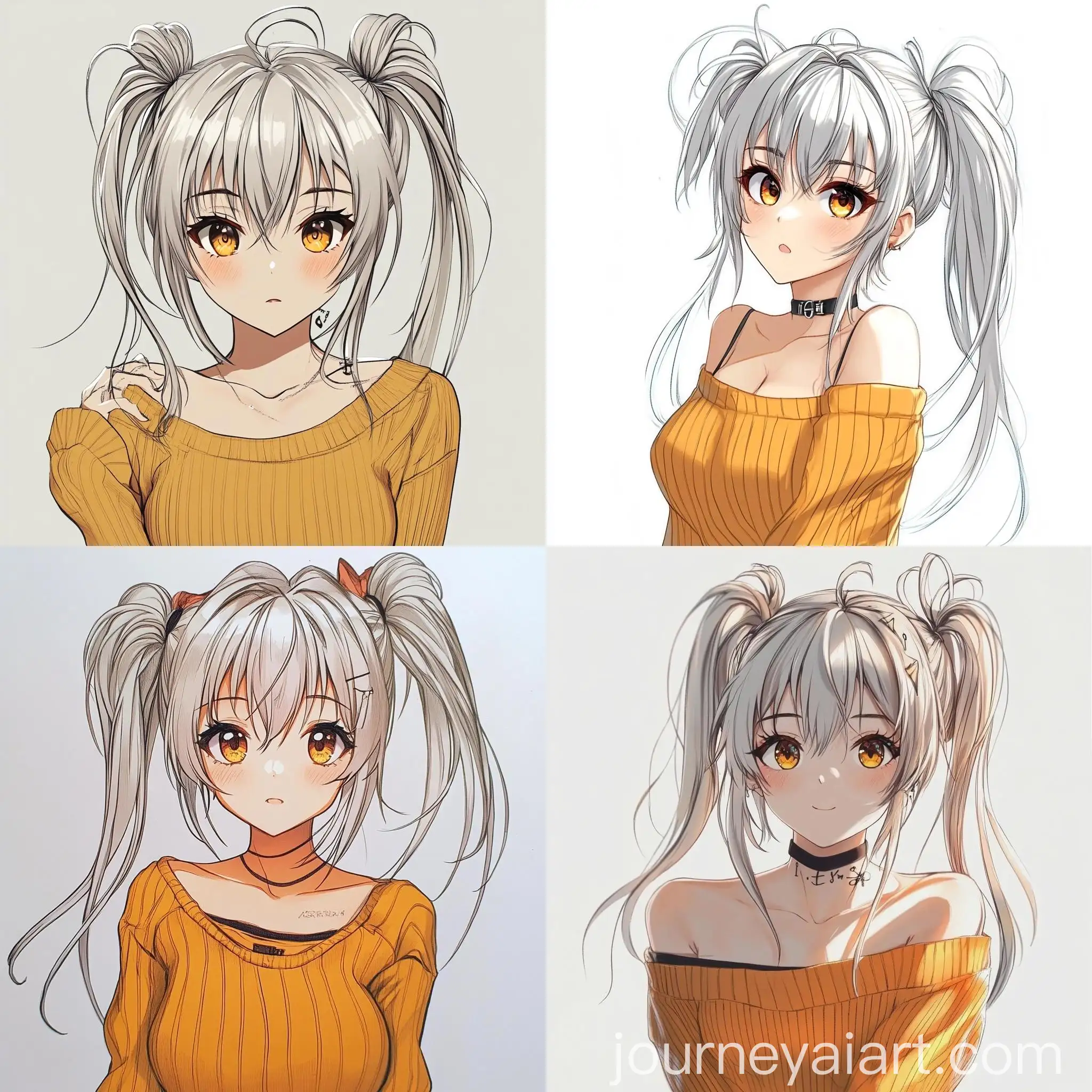 Anime-Style-Girl-on-White-Background