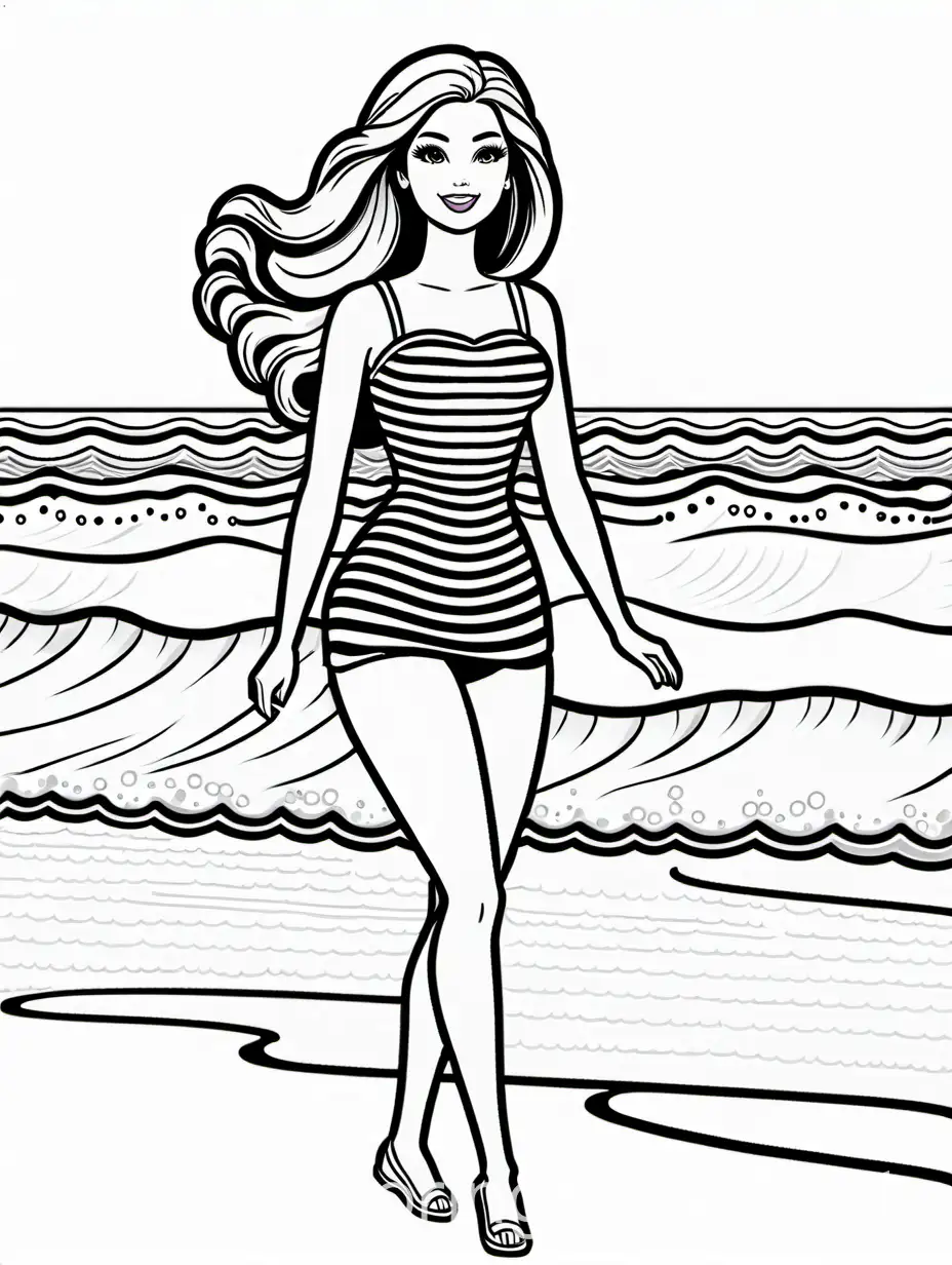 Barbie-on-the-Beach-Coloring-Page-for-Kids