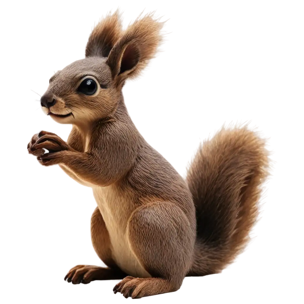 Sculpture-of-a-Squirrel-PNG-Image-Capturing-the-Charm-of-a-Whimsical-Animal-Sculpture