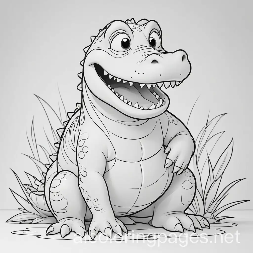 Alligator-Coloring-Page-for-Kids-Friendly-Cartoon-Style