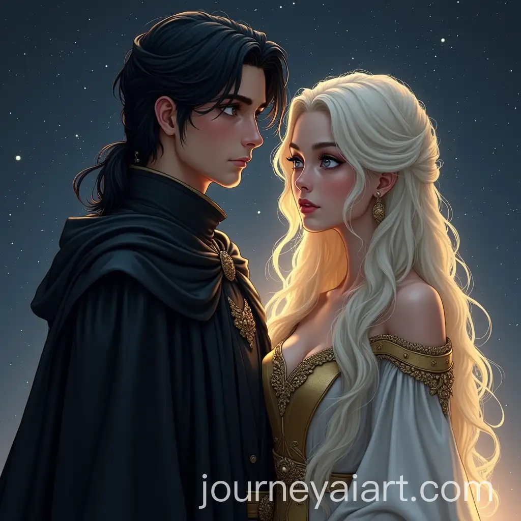 Handsome-Prince-and-Princess-Under-a-Starry-Sky