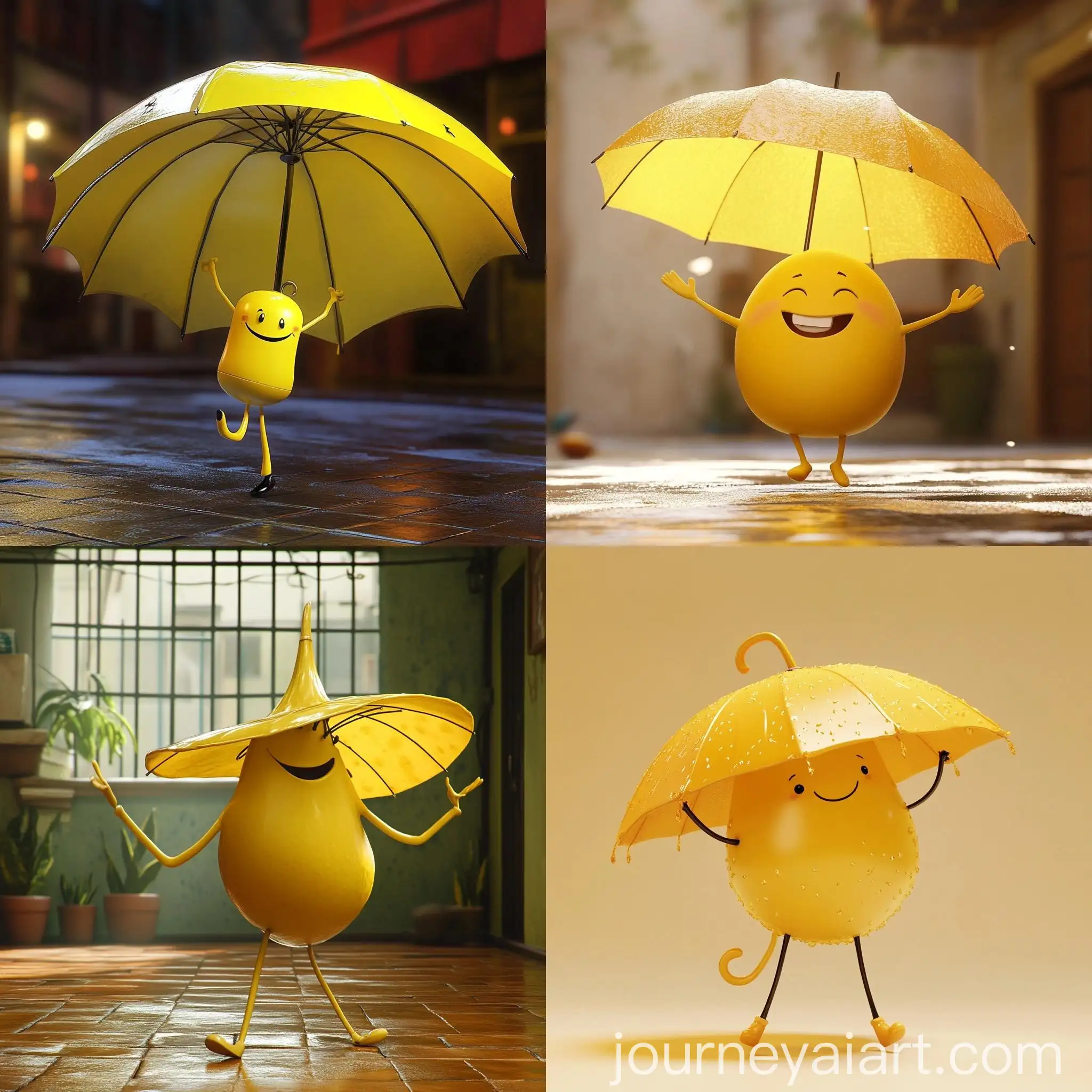 Dancing-Brazilian-Funk-with-Yellow-Umbrella-in-Pixar-Style-4K