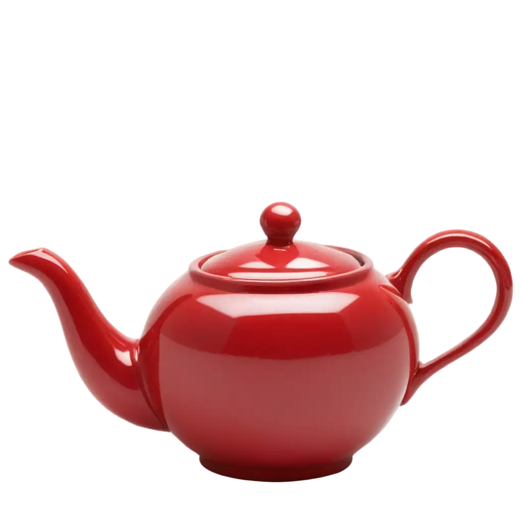 Red-Teapot-and-Cup-PNG-Image-for-Versatile-Design-Applications