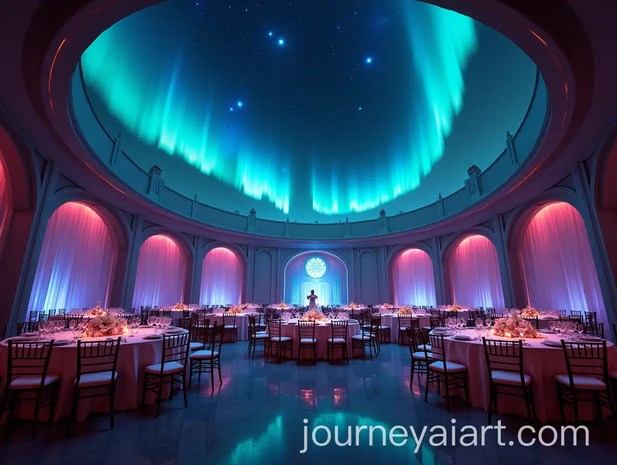 Celestial-Style-Banquet-Hall-with-Black-Hole-and-Aurora