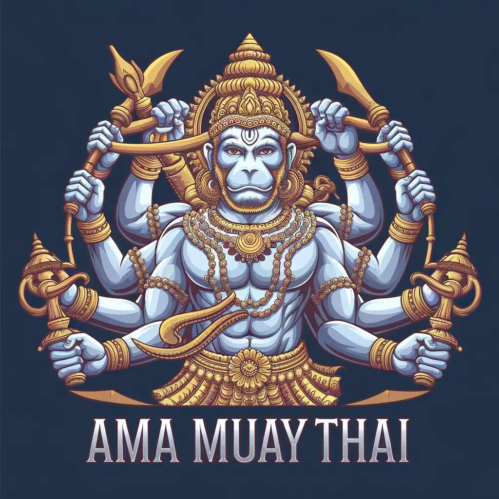 LOGO-Design-For-AMA-MUAY-THAI-Hanuman-Oro-with-Clear-Background