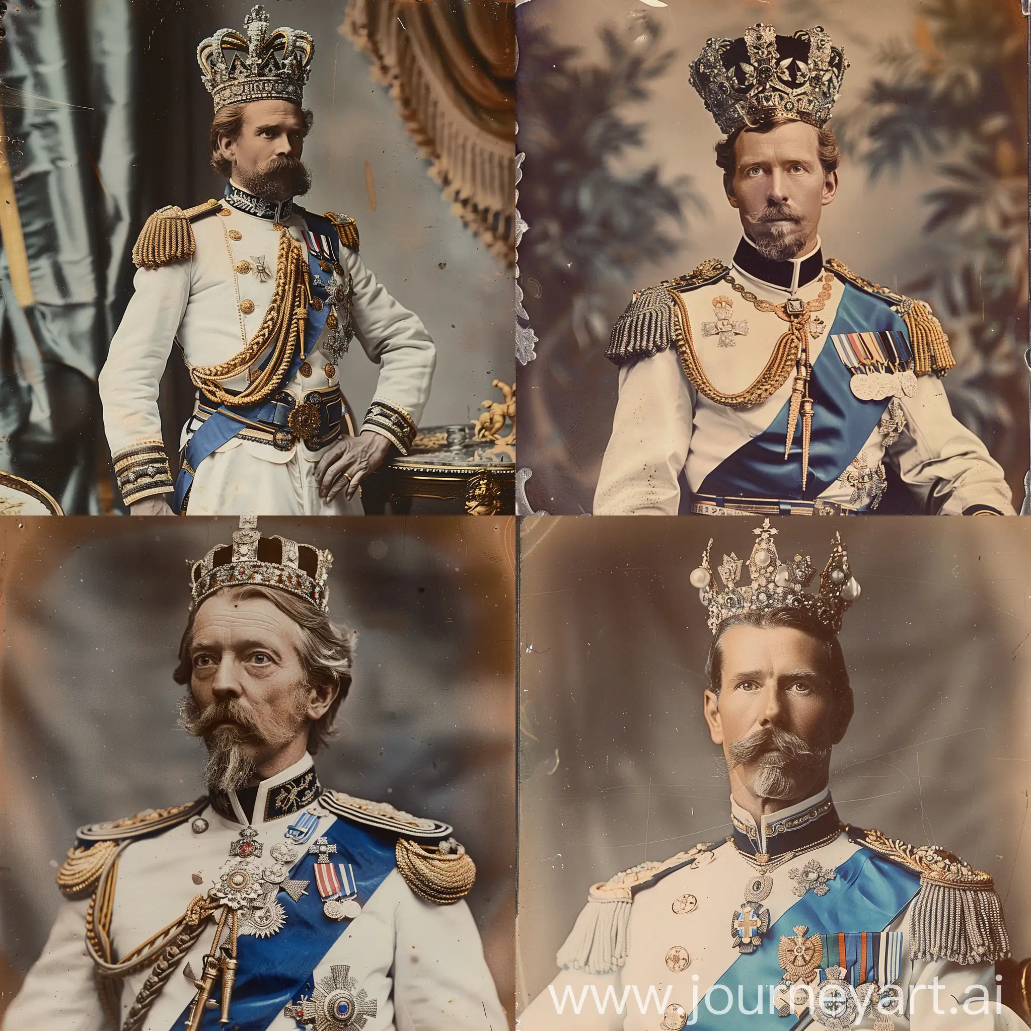 Finnish-Emperor-in-Imperial-Uniform-with-DiamondDecorated-Crown