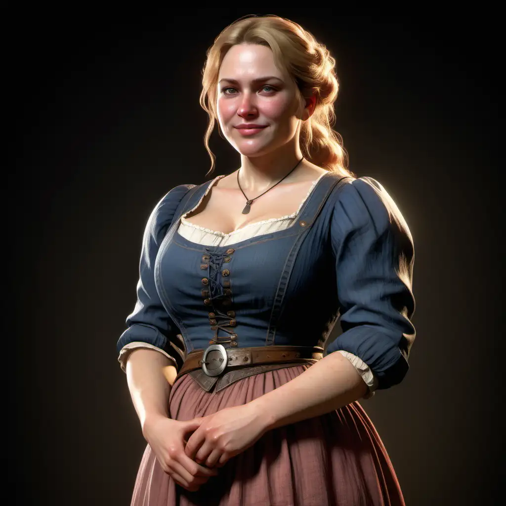 Portrait-of-Karen-Jones-in-Medieval-Style-Red-Dead-Redemption-2-Character