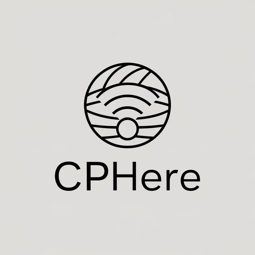 LOGO Design For CPHERE Minimalistic Internet TV WiFi Video Mark Sphere