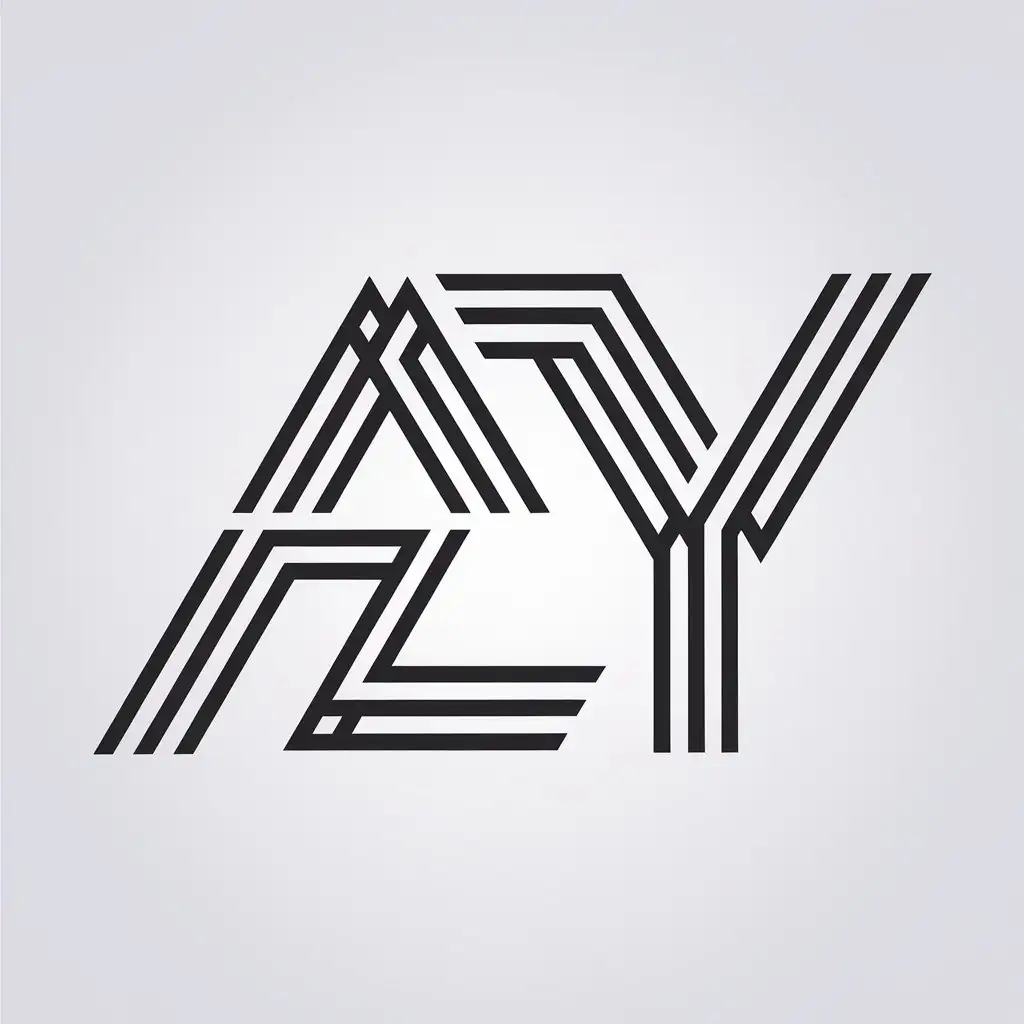 LOGO Design for A Z Y Minimalistic Combined Letters for Legal Industry