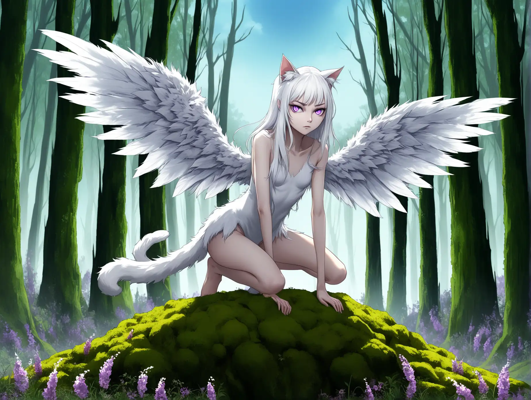 Wild-Elegance-of-a-Feathered-WingedAI-Image-Prompt-Expansion-Woman-in-a-Lush-Forest