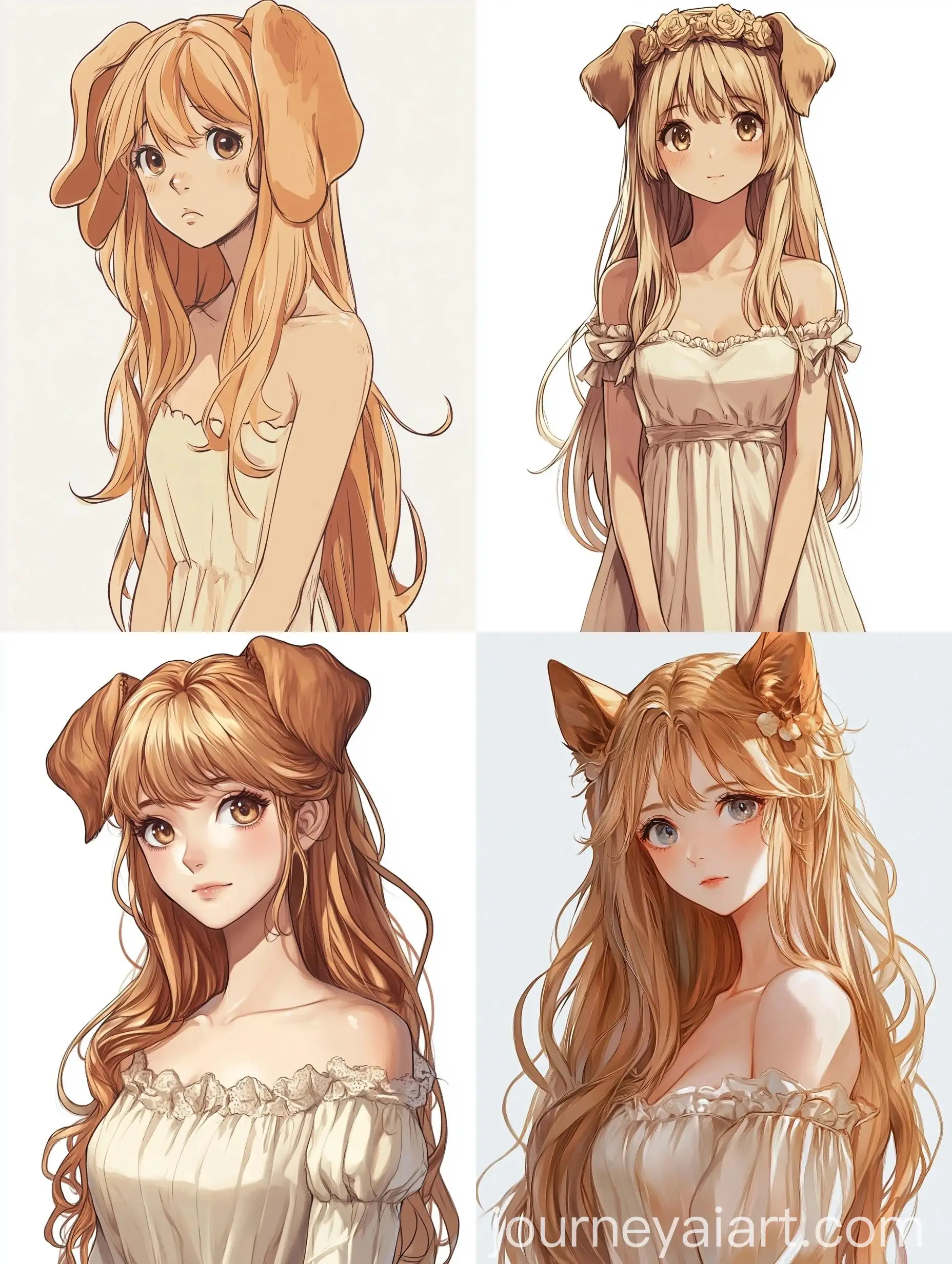 Anime-Girl-with-Golden-Retriever-Dog-Ears-in-Royal-Dress