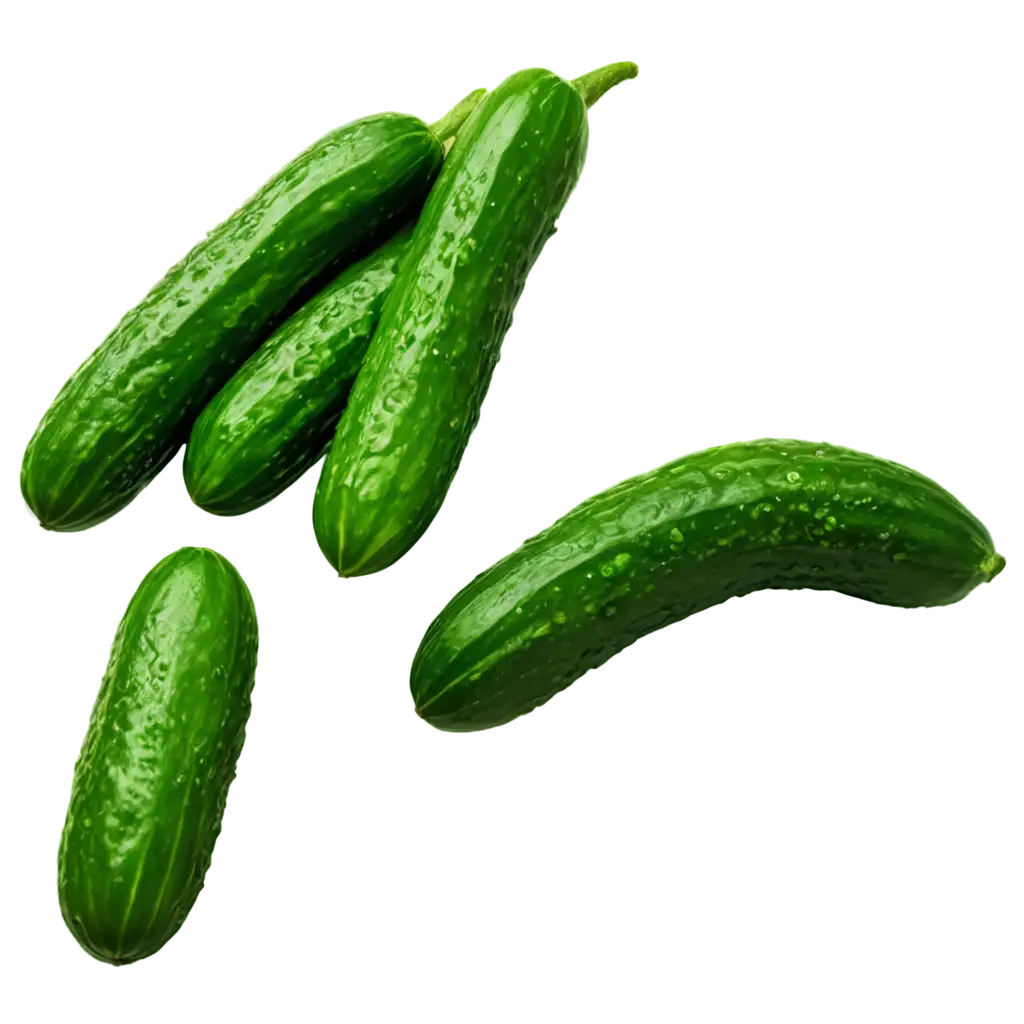 Vivid-PNG-Image-of-Green-Cucumbers-Falling-Down-Enhancing-Freshness-in-Digital-Art