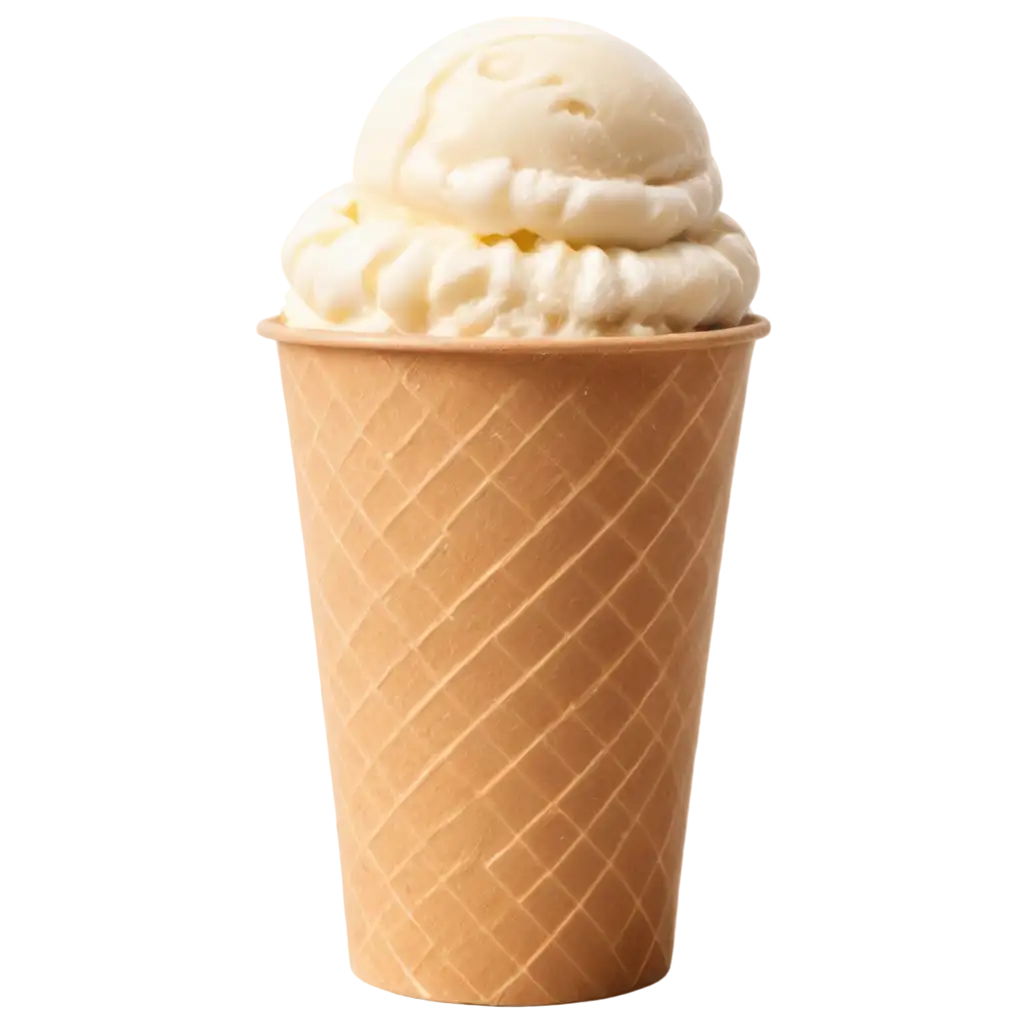 Soft-White-Ice-Cream-in-a-Cardboard-Cup-with-Wave-Design-PNG-Image-for-Web-and-Print