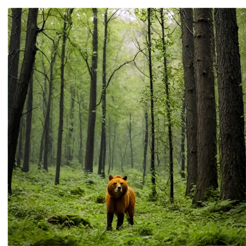 Vibrant-PNG-Image-of-a-Crowded-Forest-with-Wild-Animals-for-Nature-Lovers