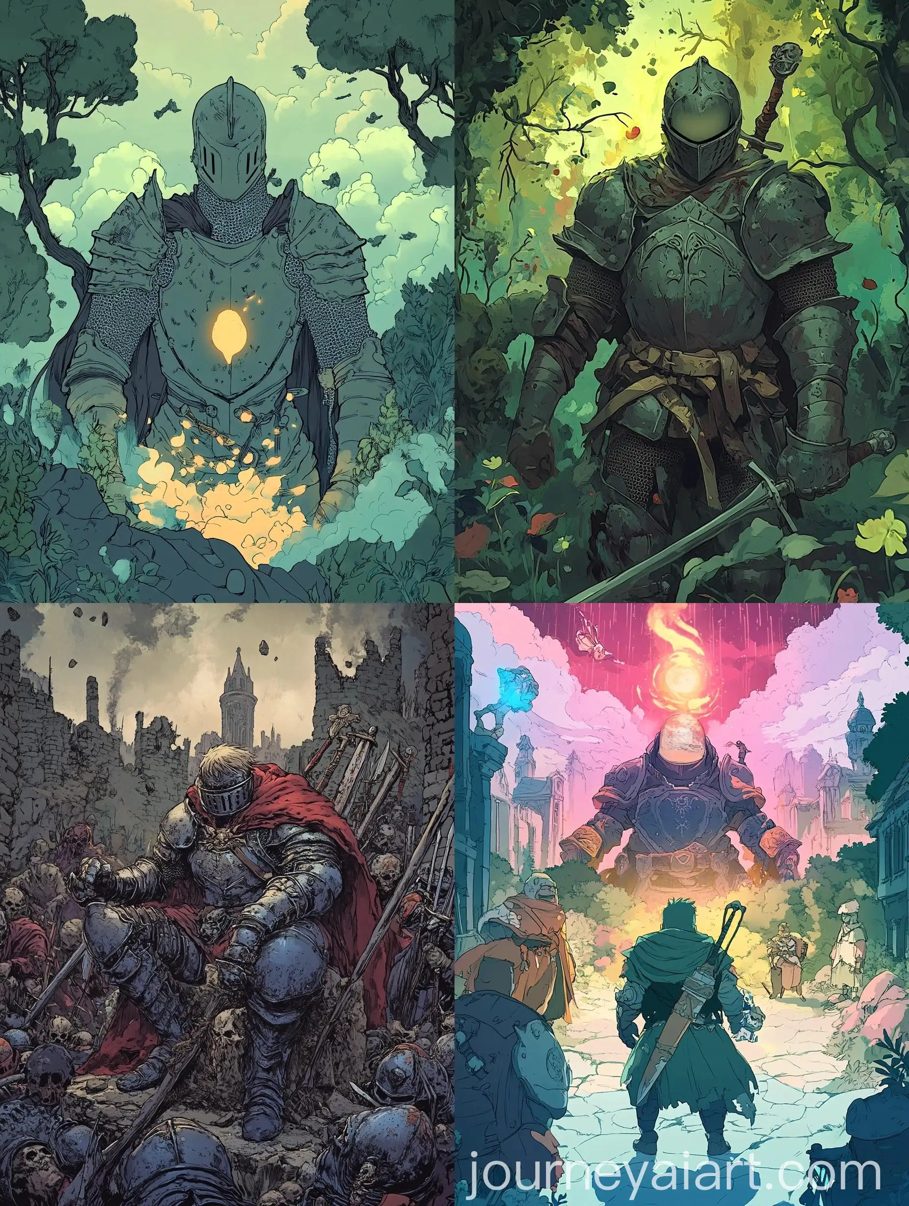 Fantasy-Adventure-Comic-Cover-Soul-of-a-Human-in-Magical-Armor