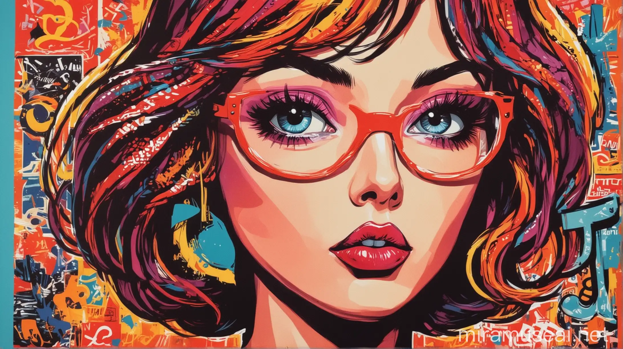 Modern Pop Art Inspired by American Culture Vibrant Colors and Iconic Symbols