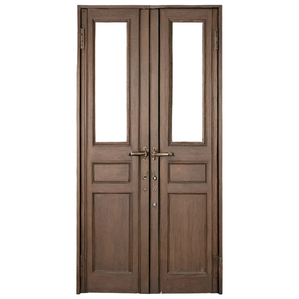 Two-Closed-Doors-with-Many-Locks-HighQuality-PNG-Image-for-Enhanced-Visual-Clarity