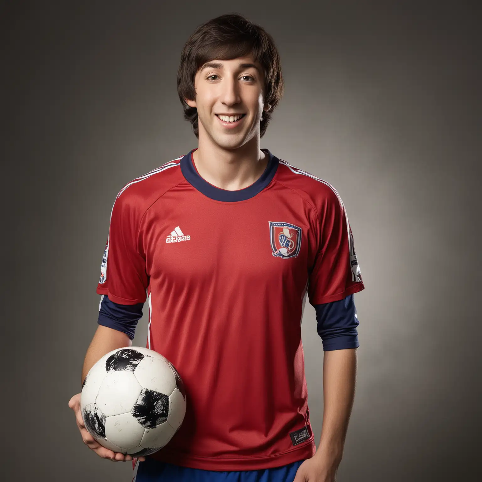 Howard Wolowitz Soccer Player Portrait