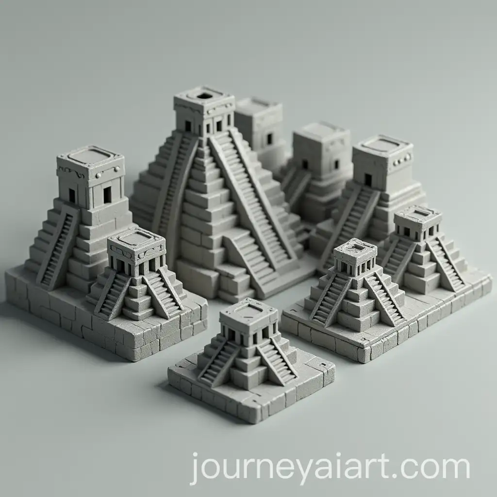 3D-Model-of-an-Ancient-Mayan-City-with-Buildings-and-Diorama