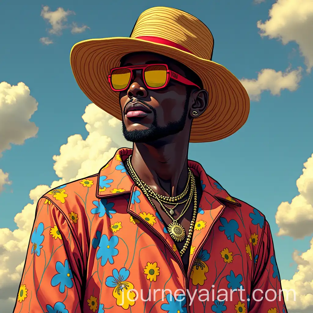 Tyler-the-Creator-as-JoJo-Character-with-Stand-StChroma-Inspired-by-Chromakopia-Album