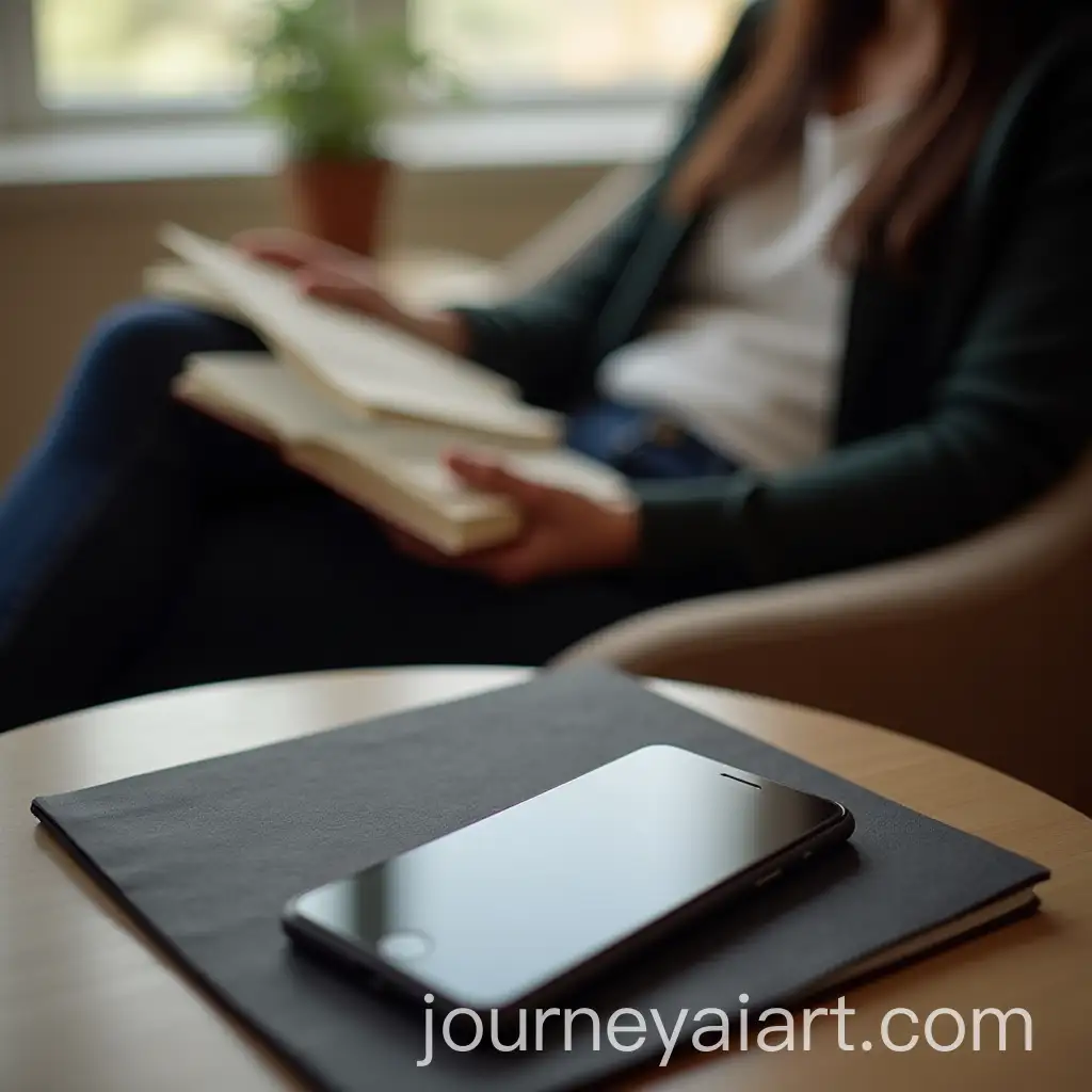 Person-Reading-in-Quiet-Space-with-Minimal-Distractions-and-Soft-Sunlight