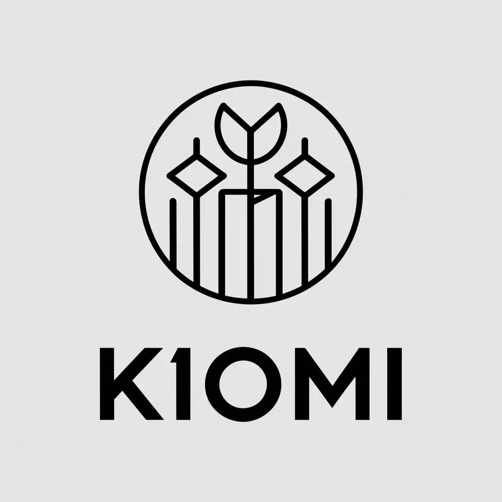 LOGO-Design-for-Kiomi-Modern-Vector-Logo-with-Plants-and-African-Motifs