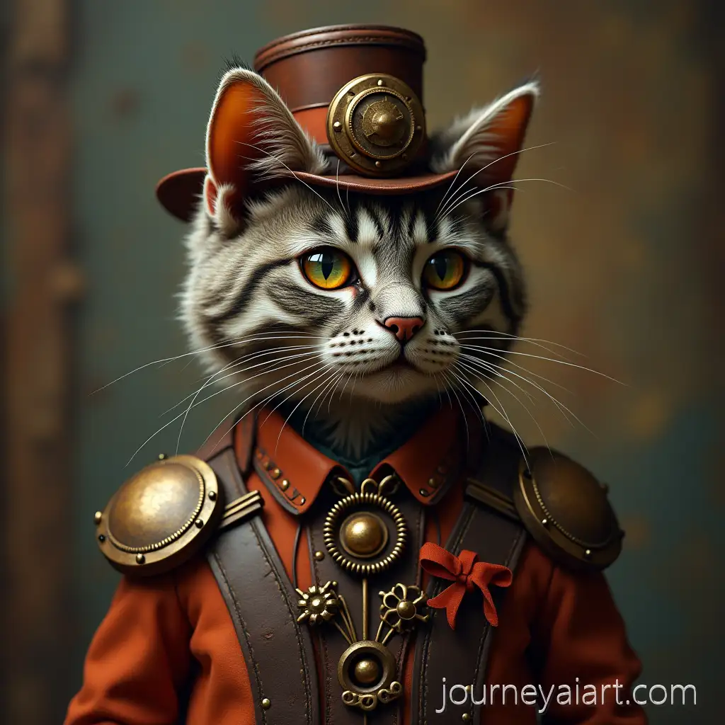 Steampunk-Cat-in-a-VictorianInspired-Setting