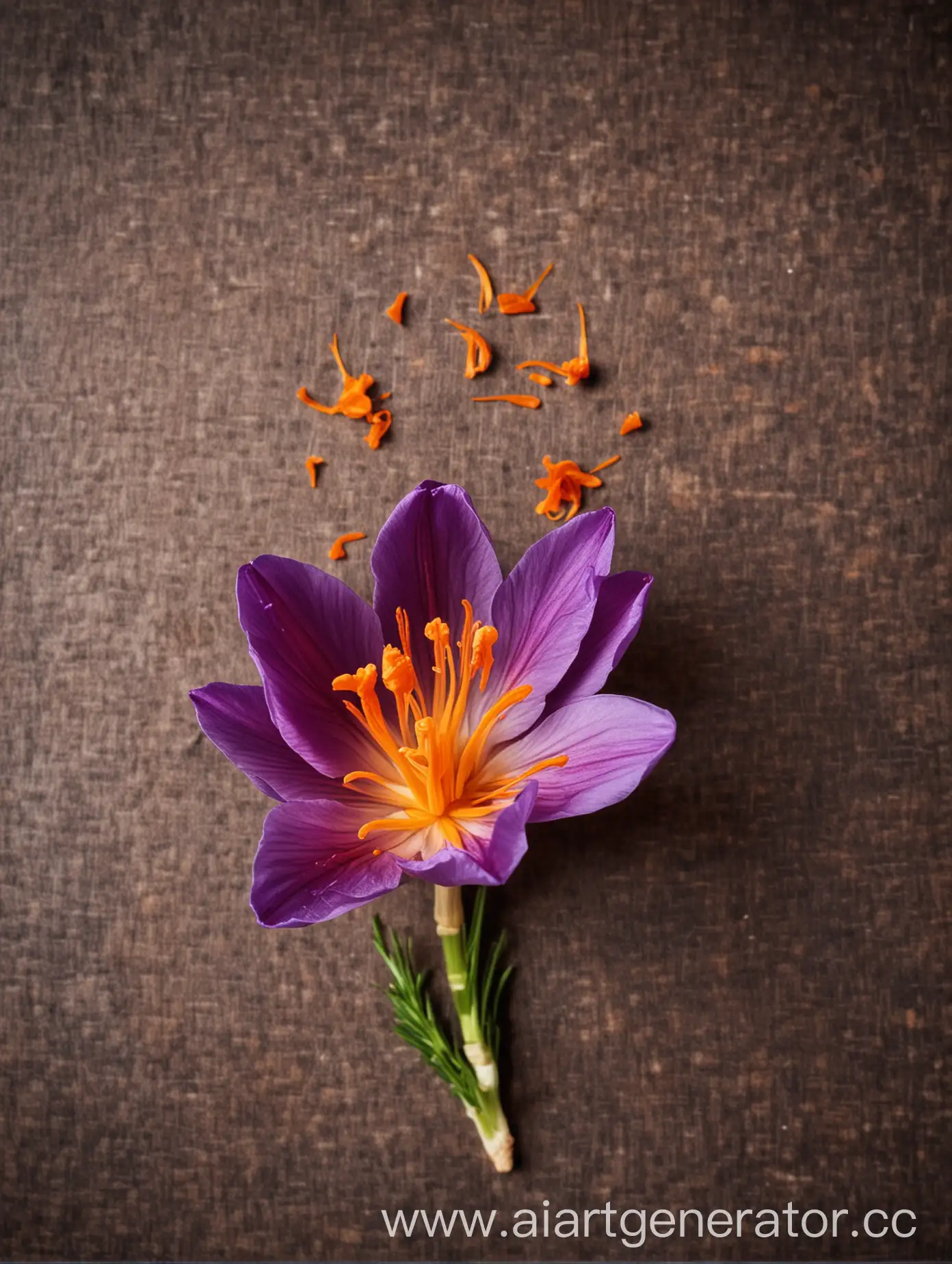 Vibrant-Saffron-Flower-CloseUp-for-Logo-Design