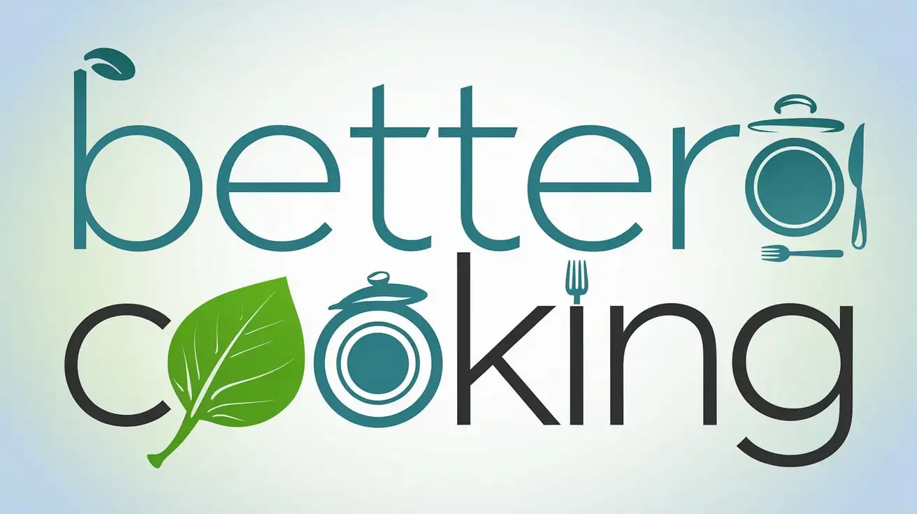 Better Cooking Logo with Custom Icons for Food Nutrition and Meal Planning