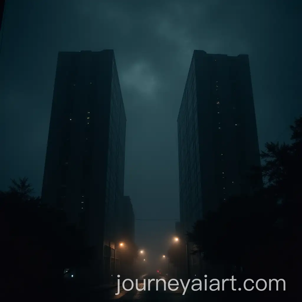 Dark-Urban-Nightlife-with-Mysterious-HighRise-Buildings