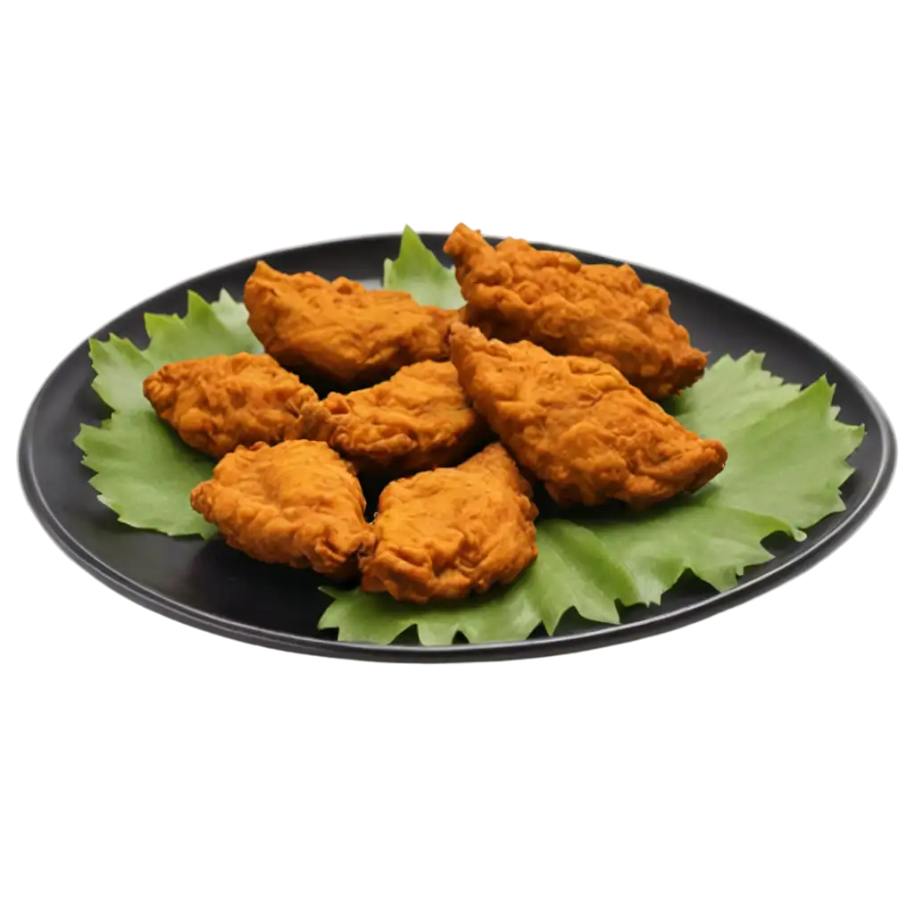 fish pakora in plate