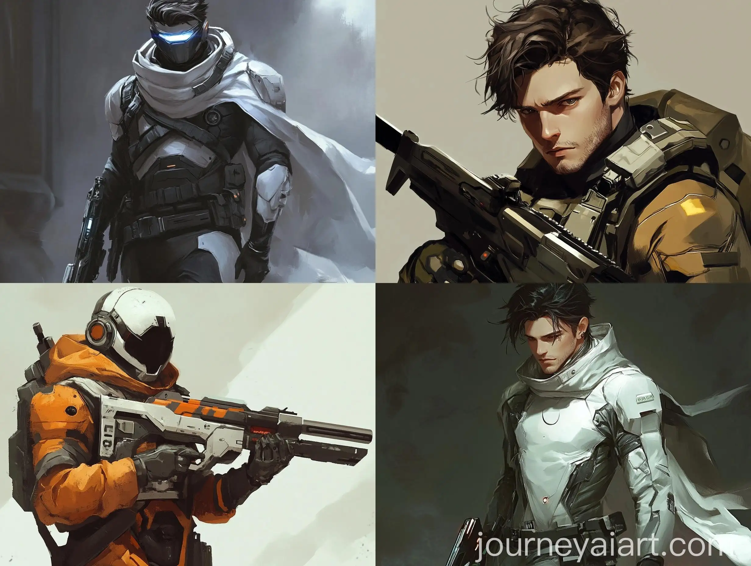 SciFi-Mercenary-Concept-Art-Masculine-Bounty-Hunter-in-Sleek-Anime-Style