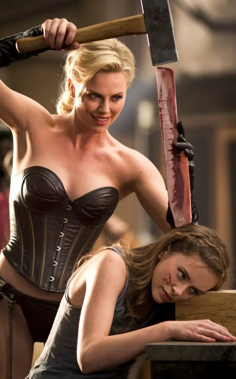 Sultry-Female-Executioner-Holding-Hammer-in-Dark-Tense-Scene