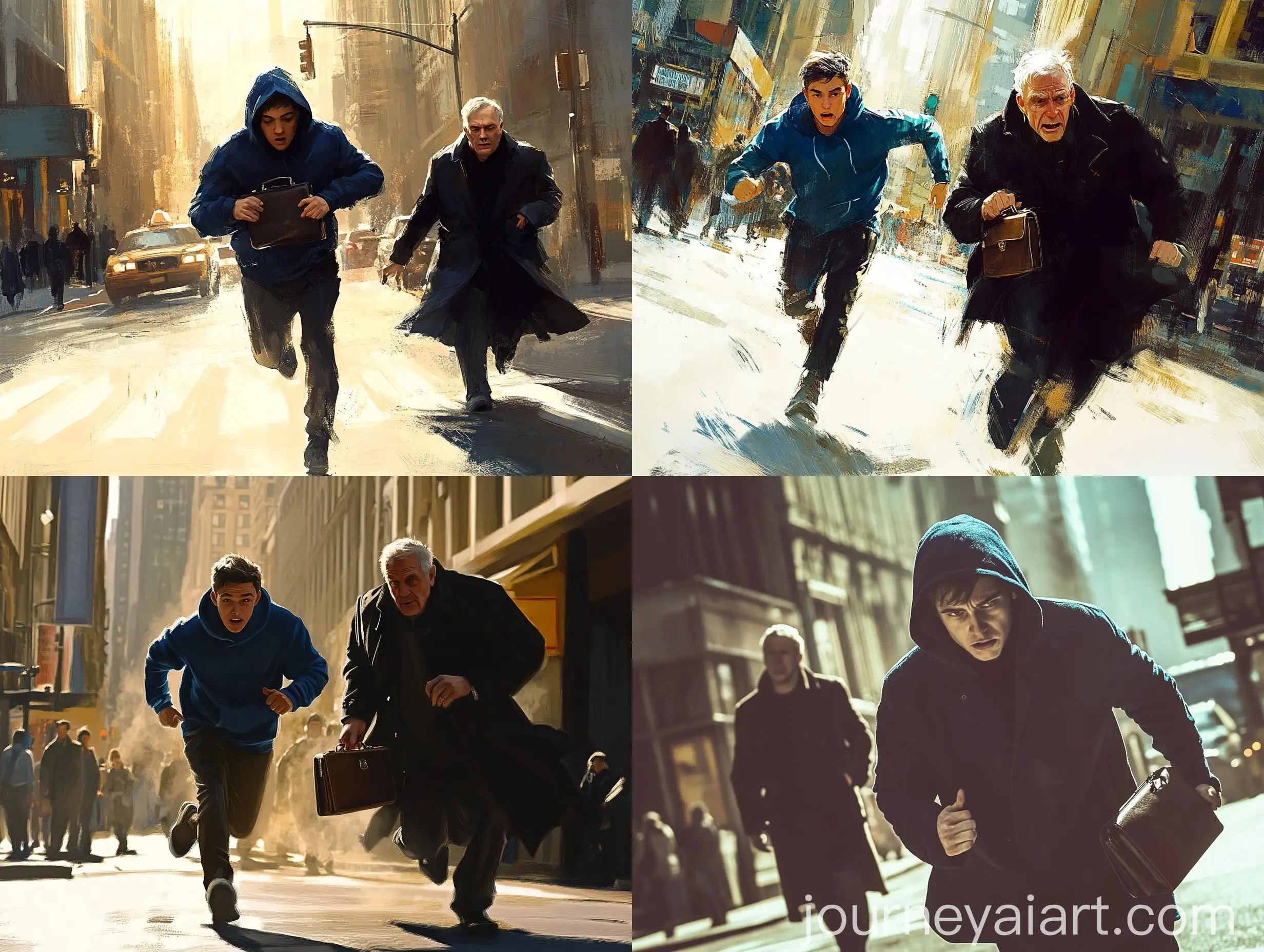 Chase-Scene-Athletic-Man-Pursuing-Thief-with-Briefcase-in-City-Daylight