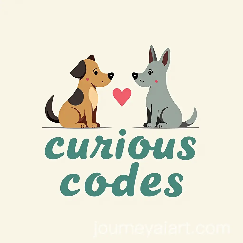 Logo-Design-Featuring-Curious-Codes-with-Dog-Theme-and-Heart-Symbol