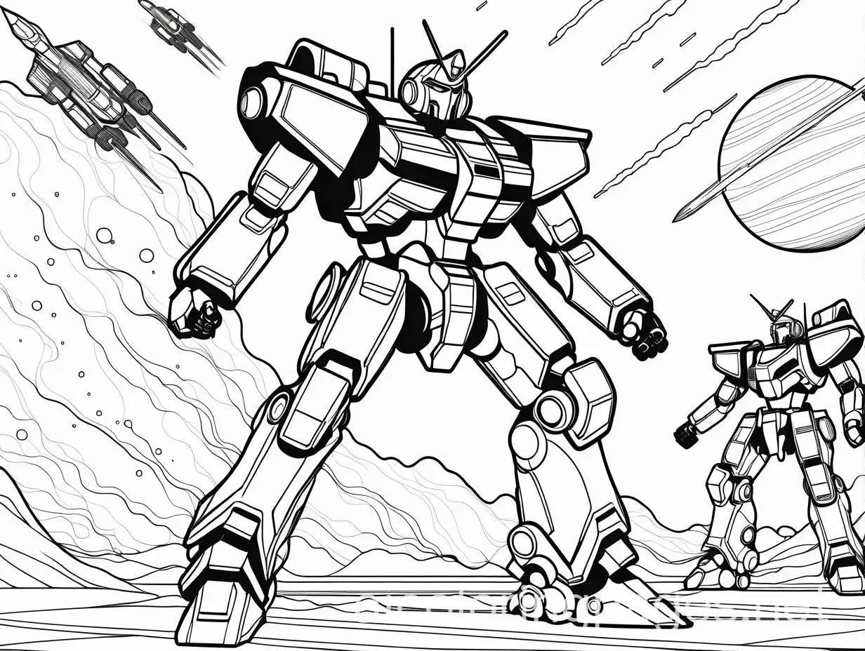 Giant-Mecha-Robots-Battling-in-Space