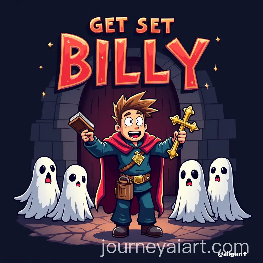 Character-from-Get-Set-Billy-GameAI-Art-Prompt-Expansion-Brandishing-Crucifix-Surrounded-by-Ghosts