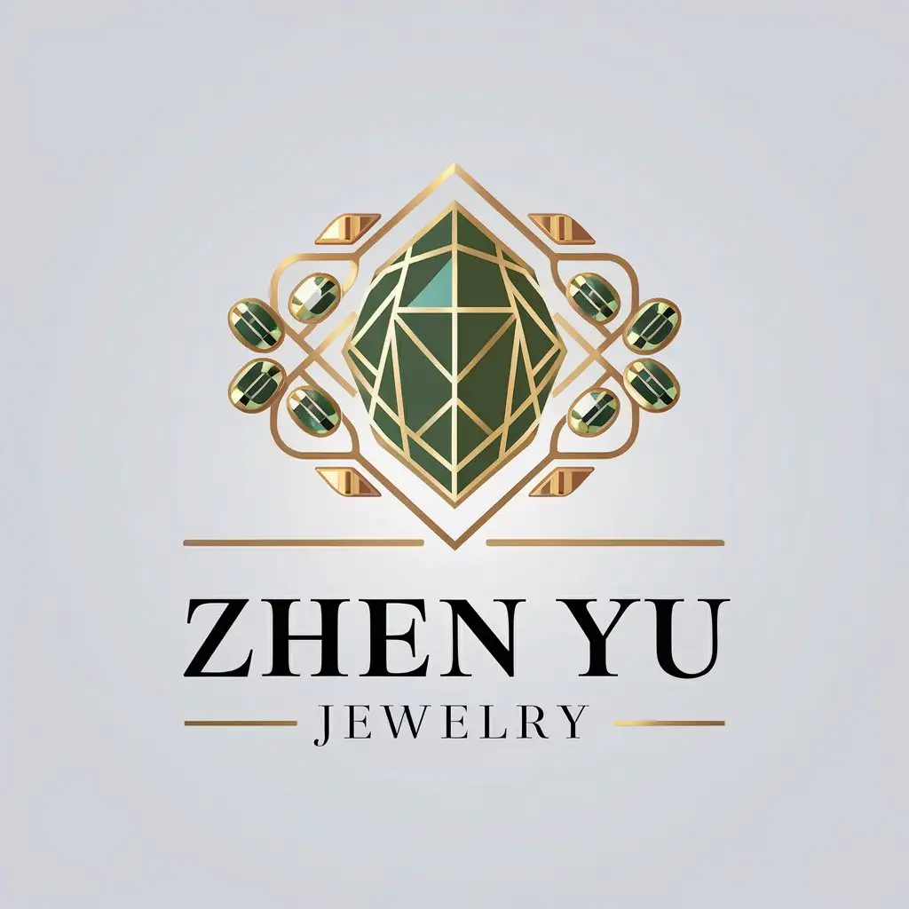 LOGO-Design-For-Zhen-Yu-Jewelry-Jewelry-Gemstones-and-Gold-Inlaid-Jade-on-a-Clear-Background