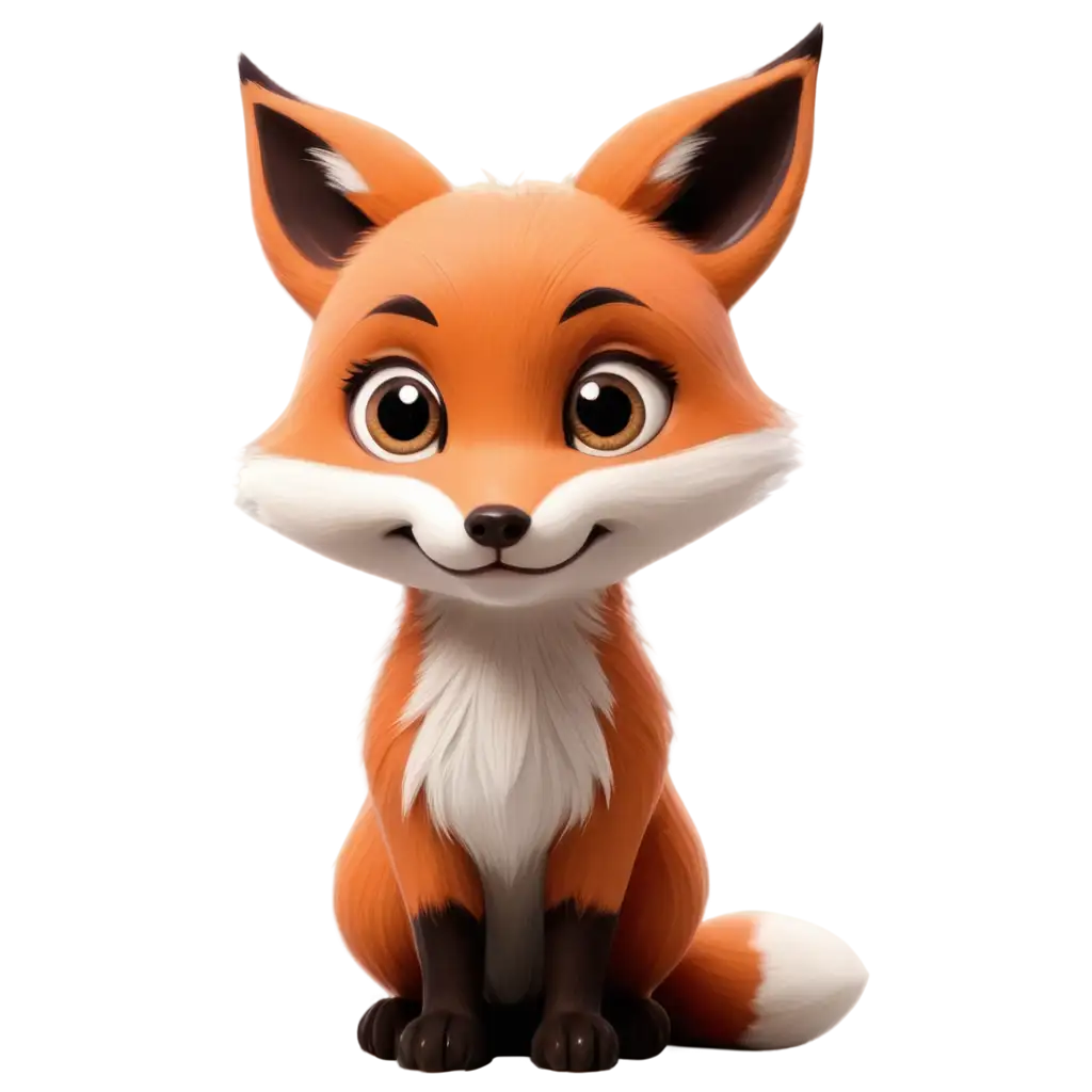 Wide-eye anime cute fox