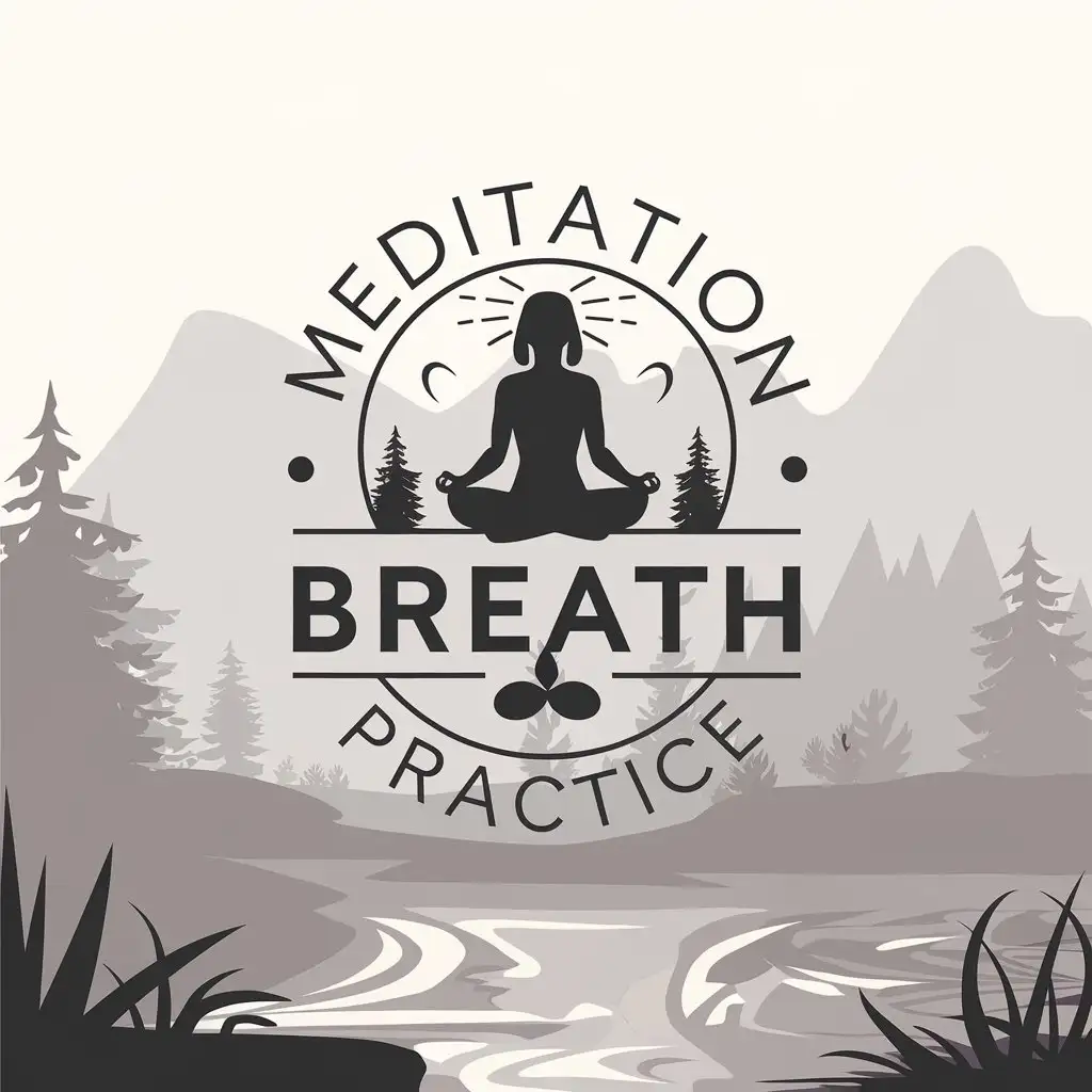 Relaxing Meditation Woman in Serene Breathing Session